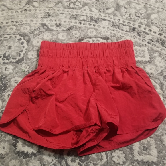 Free People Pants - Free People The Way Home High Waisted Red Athletic Shorts
